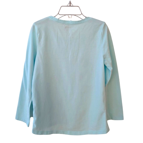 Gymboree Girls Snowboarding Graphic Tee - Blue Cotton SZ S (5-6) - Picture 3 of 6